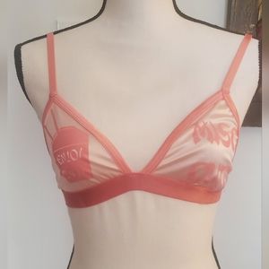 Sugar Thrillz Pink Miso Cute Pink Satin Bralette